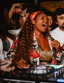 Adora Aiza belting vocals at exclusive concert series Adora Aiza belting vocals at exclusive concert series