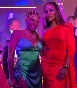 Adora Aiza with Grammy Award-winning artist Eve Adora Aiza and Eve