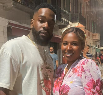 Adora Aiza with French artist Tayc Adora Aiza with French artist Tayc